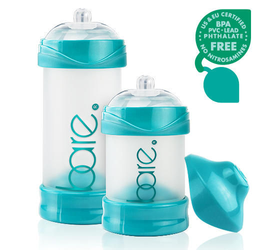 Bare air-free baby bottles